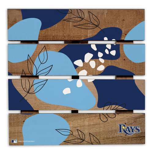 Wholesale MLB2222-Abstract Floral Trivet Hot Plate / M2222-Tampa Bay Rays