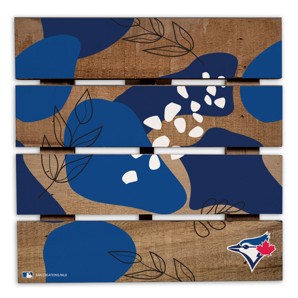 Wholesale MLB2222-Abstract Floral Trivet Hot Plate / M2222-Toronto Blue Jays