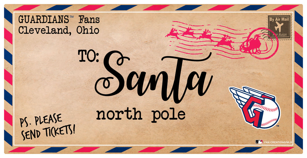 Wholesale MLB1051-To Santa 6x12 / MLB1051-Cleveland Guardians