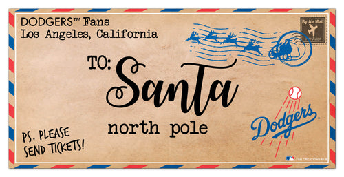 Wholesale MLB1051-To Santa 6x12 / MLB1051-Los Angeles Dodgers