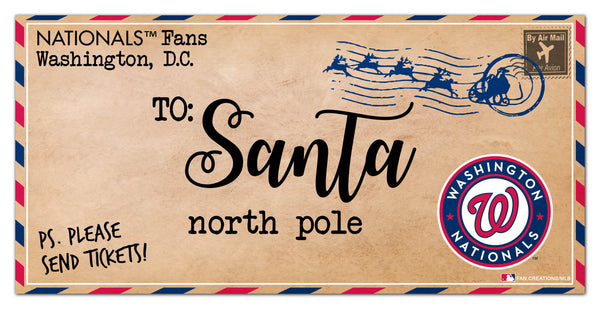 Wholesale MLB1051-To Santa 6x12 / MLB1051-Washington Nationals