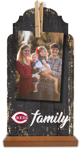 Wholesale MLB1063-Family Tabletop Clothespin 6x12 / MLB1063-Cincinnati Reds