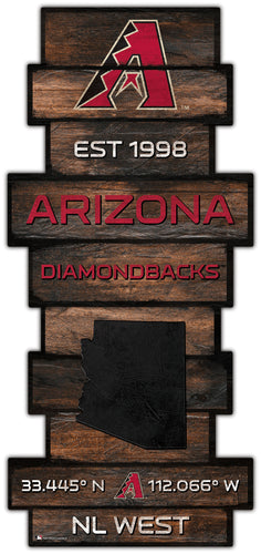 Wholesale MLB2225-Wood Celebration Stack / MLB2225-Arizona Diamondbacks