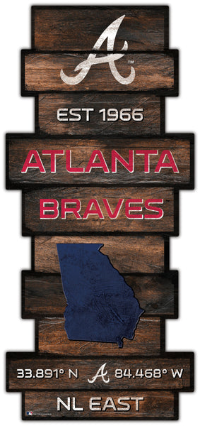 Wholesale MLB2225-Wood Celebration Stack / MLB2225-Atlanta Braves