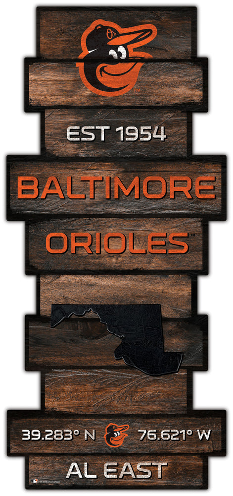 Wholesale MLB2225-Wood Celebration Stack / MLB2225-Baltimore Orioles