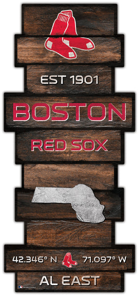 Wholesale MLB2225-Wood Celebration Stack / MLB2225-Boston Red Socks
