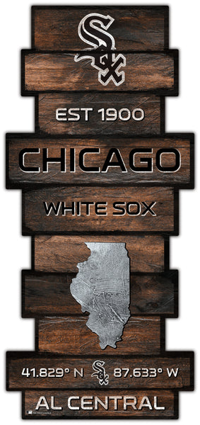 Wholesale MLB2225-Wood Celebration Stack / MLB2225-Chicago White Socks