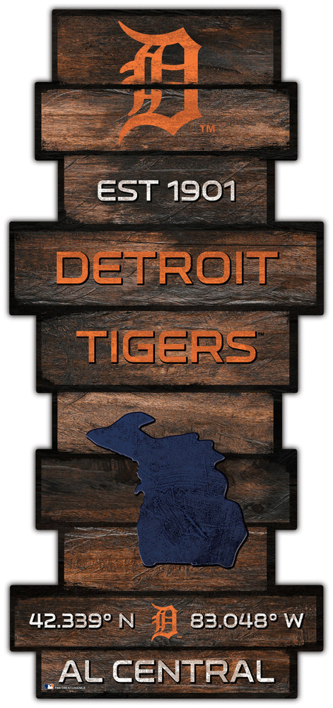 Wholesale MLB2225-Wood Celebration Stack / MLB2225-Detroit Tigers