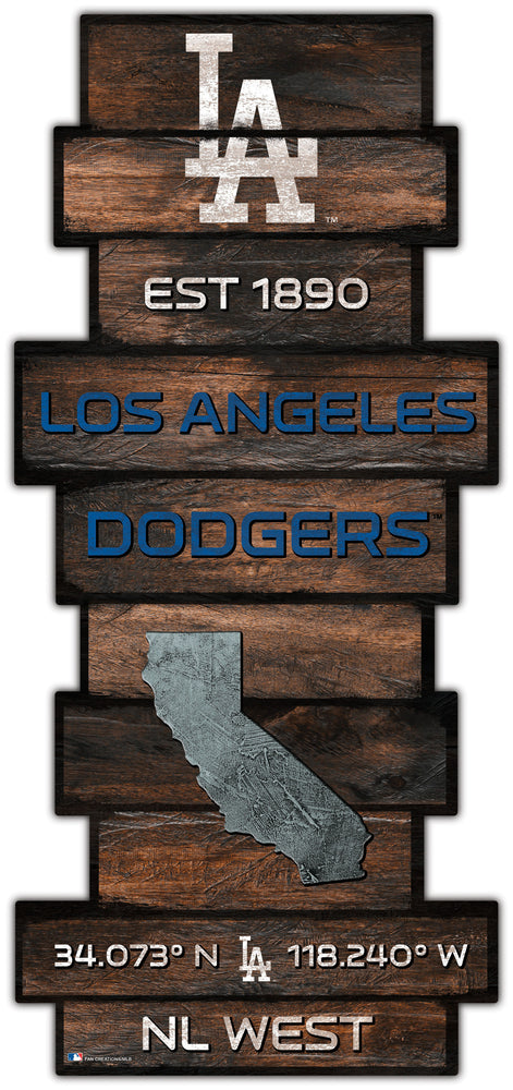 Wholesale MLB2225-Wood Celebration Stack / MLB2225-Los Angeles Dodgers