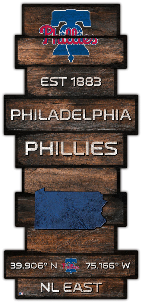 Wholesale MLB2225-Wood Celebration Stack / MLB2225-Philadelphia Phillies