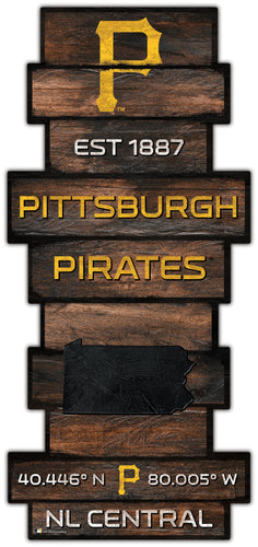 Wholesale MLB2225-Wood Celebration Stack / MLB2225-Pittsburgh Pirates