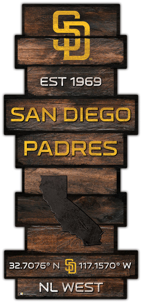 Wholesale MLB2225-Wood Celebration Stack / MLB2225-San Diego Padres