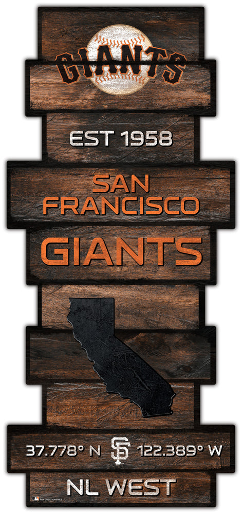 Wholesale MLB2225-Wood Celebration Stack / MLB2225-San Francisco Giants