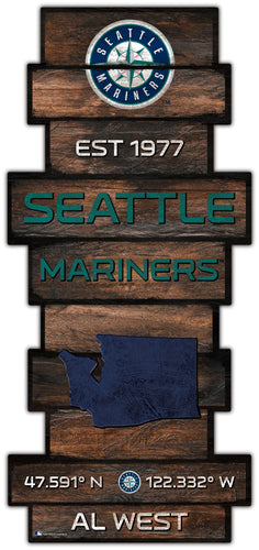 Wholesale MLB2225-Wood Celebration Stack / MLB2225-Seattle Mariners