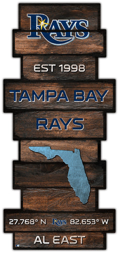 Wholesale MLB2225-Wood Celebration Stack / MLB2225-Tampa Bay Rays