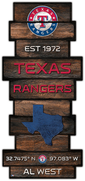 Wholesale MLB2225-Wood Celebration Stack / MLB2225-Texas Rangers