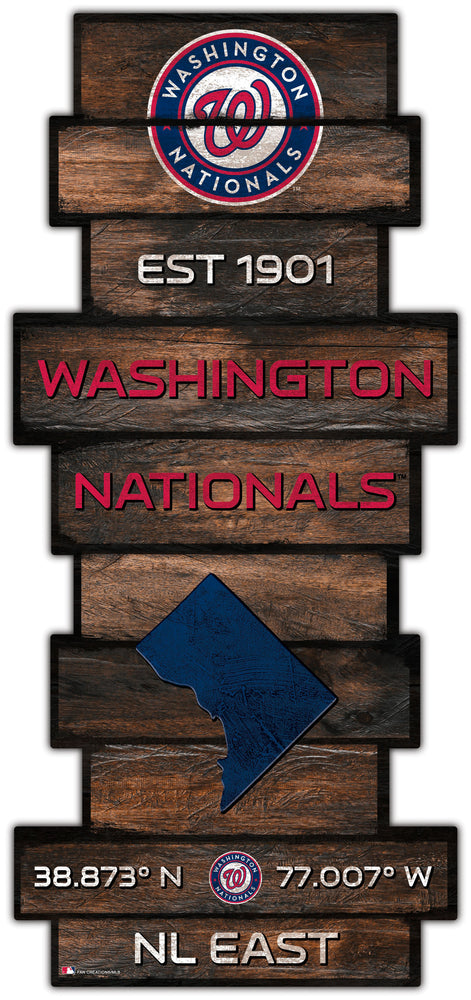 Wholesale MLB2225-Wood Celebration Stack / MLB2225-Washington Nationals