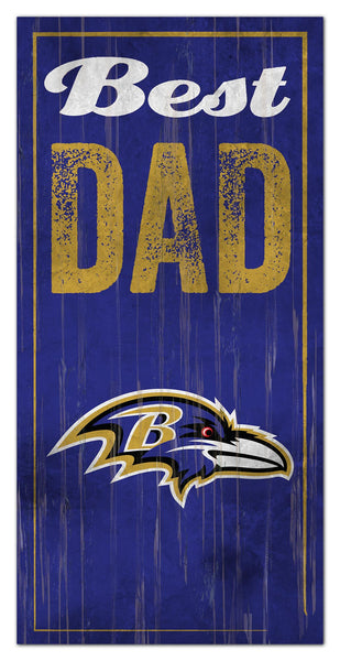 Wholesale NFL0632-Best Dad 6x12 / N0632-Baltimore Ravens