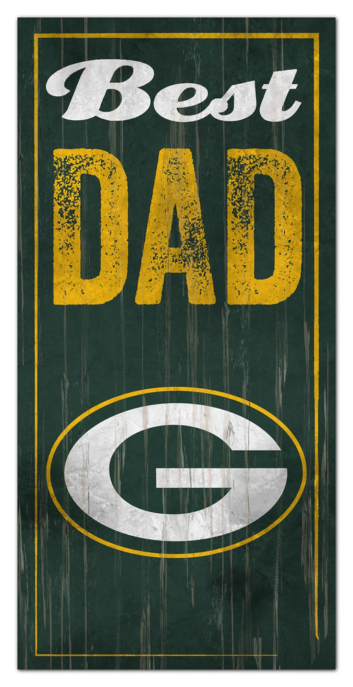 Wholesale NFL0632-Best Dad 6x12 / N0632-Green Bay Packers
