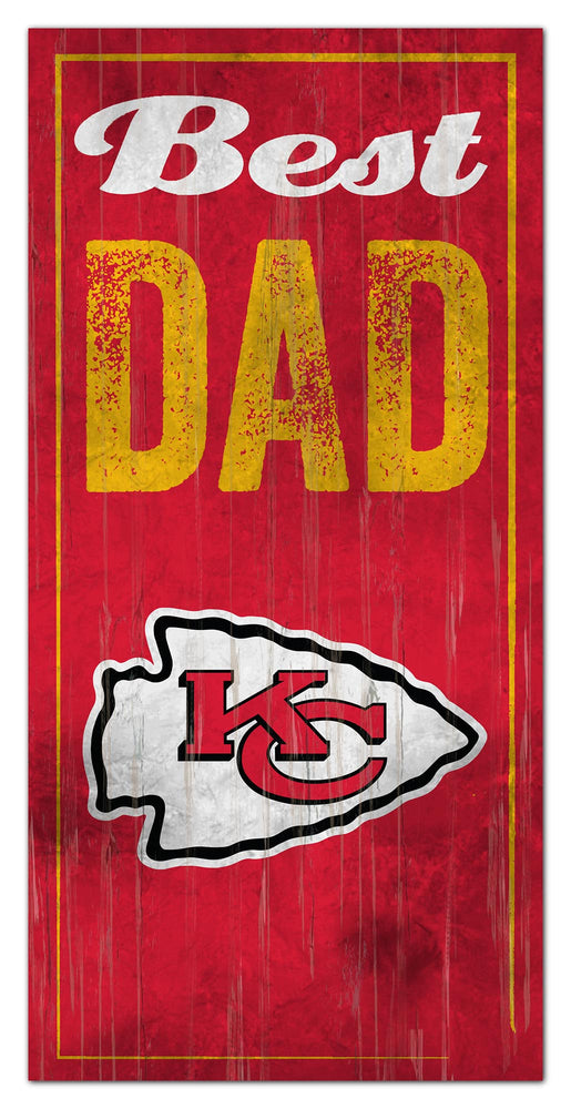 Wholesale NFL0632-Best Dad 6x12 / N0632-Kansas City Chiefs