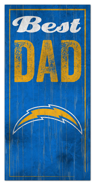 Wholesale NFL0632-Best Dad 6x12 / N0632-Los Angeles Chargers