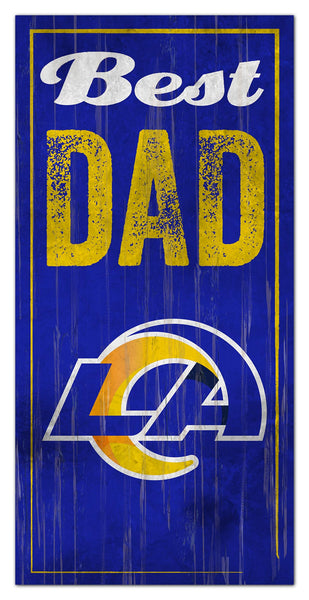 Wholesale NFL0632-Best Dad 6x12 / N0632-Los Angeles Rams