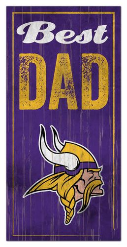Wholesale NFL0632-Best Dad 6x12 / N0632-Minnesota Vikings