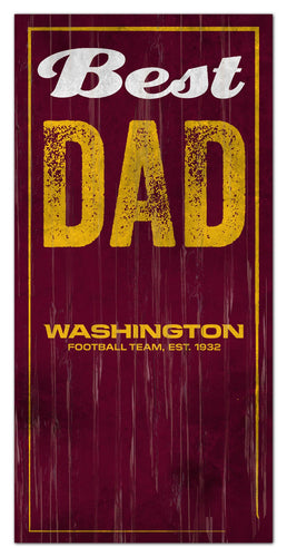 Wholesale NFL0632-Best Dad 6x12 / N0632-Washington Football Team
