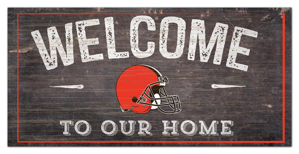 Wholesale NFL0654-Welcome Distressed 6x12 / N0654-Cleveland Browns