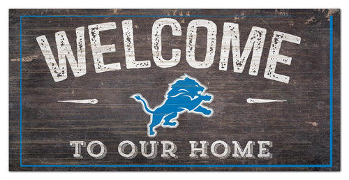 Wholesale NFL0654-Welcome Distressed 6x12 / N0654-Detroit Lions