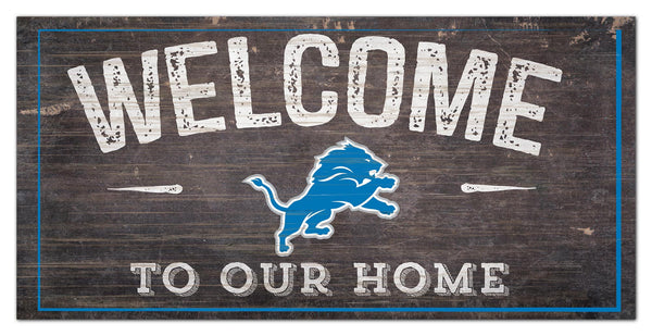 Wholesale NFL0654-Welcome Distressed 6x12 / N0654-Detroit Lions