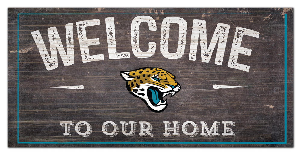 Wholesale NFL0654-Welcome Distressed 6x12 / N0654-Jacksonville Jaguars