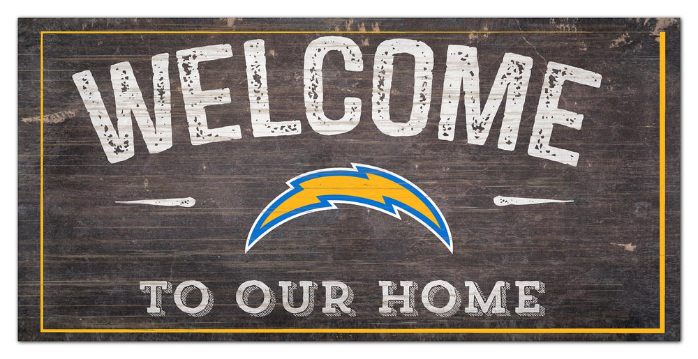 Wholesale NFL0654-Welcome Distressed 6x12 / N0654-Los Angeles Chargers