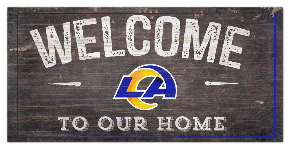 Wholesale NFL0654-Welcome Distressed 6x12 / N0654-Los Angeles Rams