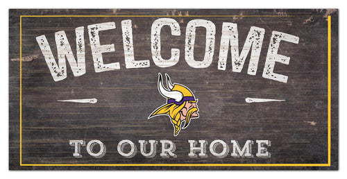 Wholesale NFL0654-Welcome Distressed 6x12 / N0654-Minnesota Vikings