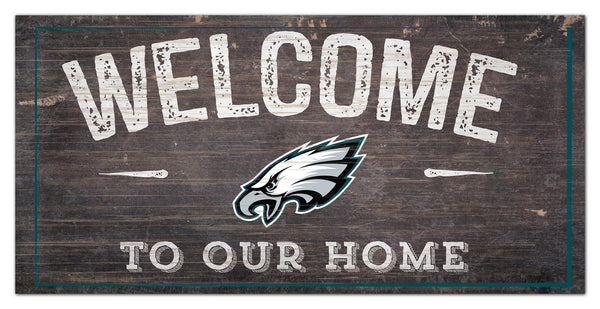 Wholesale NFL0654-Welcome Distressed 6x12 / N0654-Philadelphia Eagles