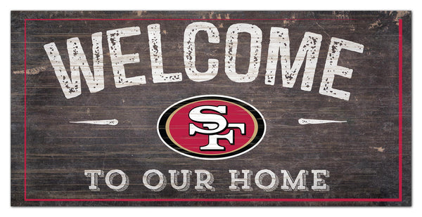 Wholesale NFL0654-Welcome Distressed 6x12 / N0654-San Francisco 49ers