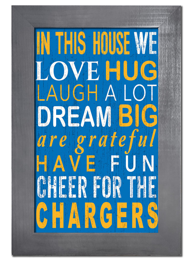 Wholesale NFL0725-In This House 11x19 (Khols Resize) / N0725-Los Angeles Chargers