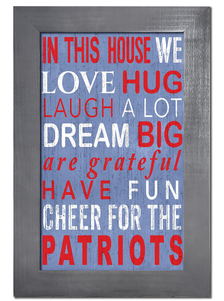 Wholesale NFL0725-In This House 11x19 (Khols Resize) / N0725-New England Patriots