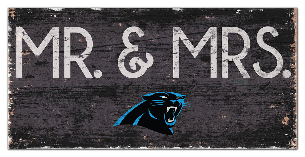 Wholesale NFL0732-Mr & Mrs 6x12 / N0732-Carolina Panthers