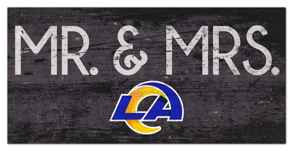 Wholesale NFL0732-Mr & Mrs 6x12 / N0732-Los Angeles Rams