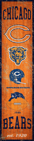 Wholesale NFL0787 Heritage Banner 6x24 / N0787-Chicago Bears