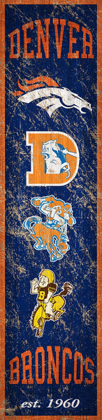 Wholesale NFL0787 Heritage Banner 6x24 / N0787-Denver Broncos