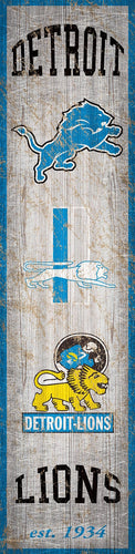 Wholesale NFL0787 Heritage Banner 6x24 / N0787-Detroit Lions