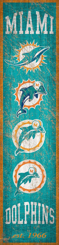 Wholesale NFL0787 Heritage Banner 6x24 / N0787-Miami Dolphins