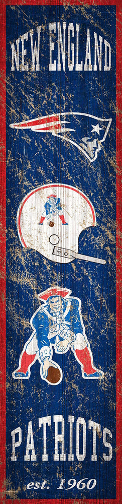 Wholesale NFL0787 Heritage Banner 6x24 / N0787-New England Patriots