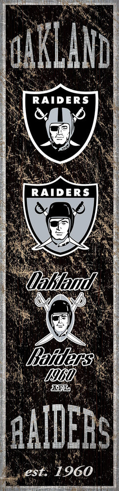 Wholesale NFL0787 Heritage Banner 6x24 / N0787-Oakland Raiders