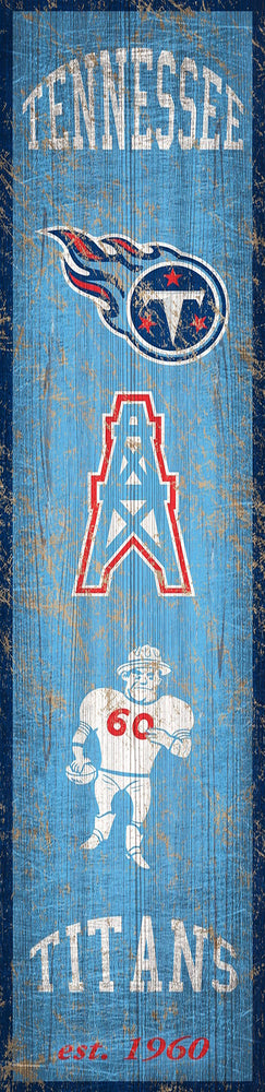 Wholesale NFL0787 Heritage Banner 6x24 / N0787-Tennessee Titans