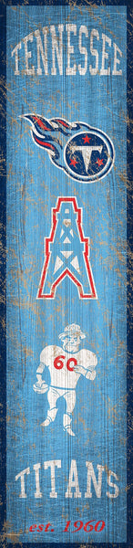 Wholesale NFL0787 Heritage Banner 6x24 / N0787-Tennessee Titans