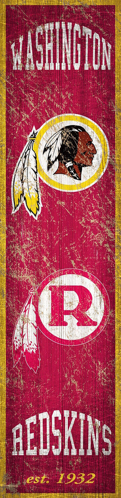 Wholesale NFL0787 Heritage Banner 6x24 / N0787-Washington Redskins